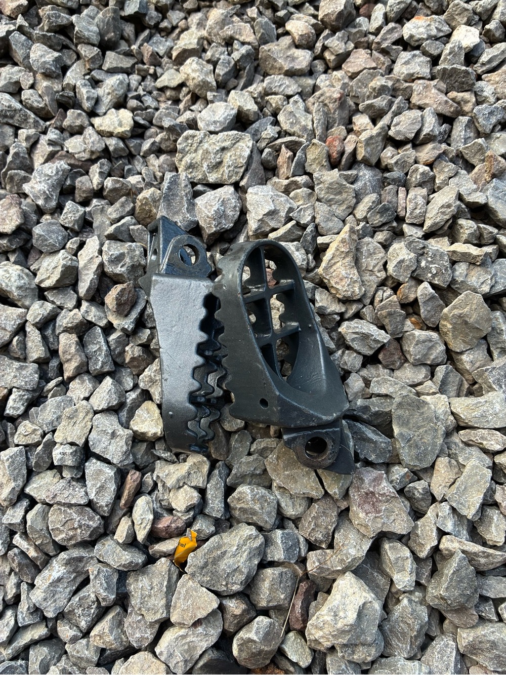 Men's Black Metal Foot Pegs - Replacement Motorcycle Accessories